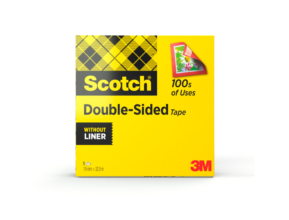 CINTA ADHESIVA SCOTCH DOS CARAS 33 MT X 19 MM