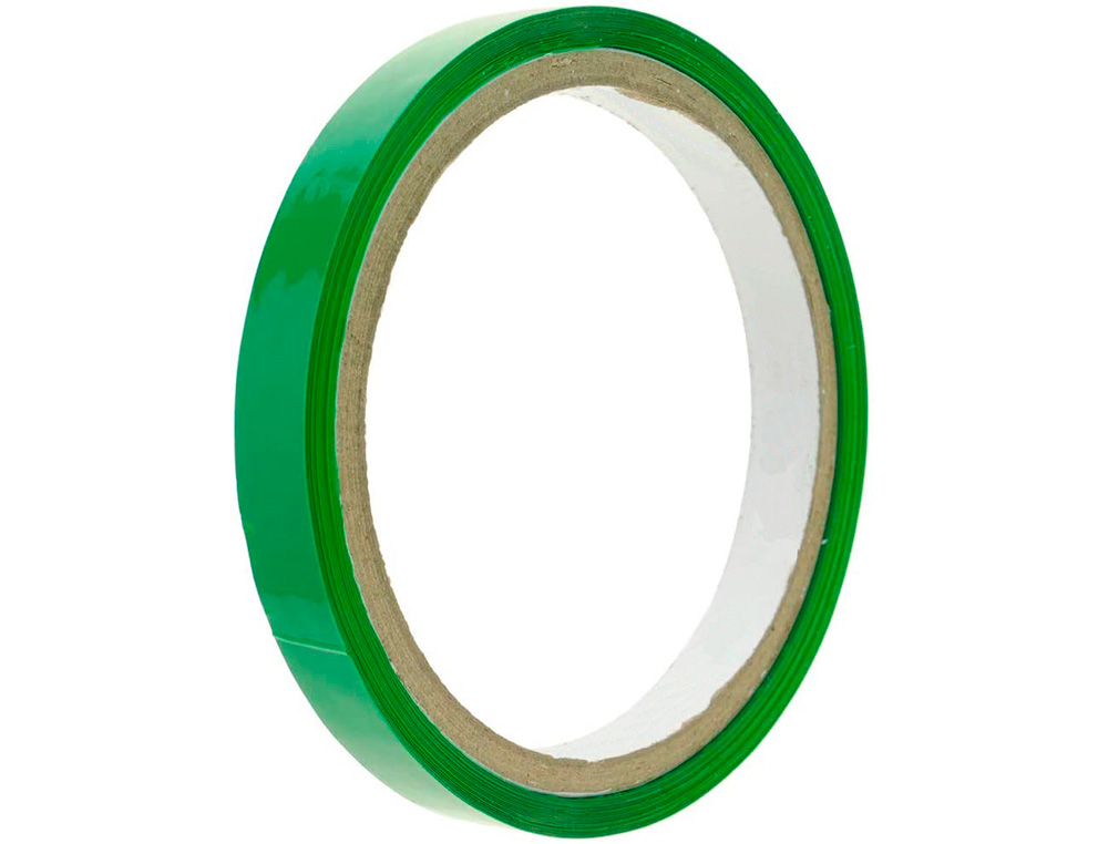 CINTA ADHESIVA Q-CONNECT 66 MT X 9 MM VERDE PARA CERRAR BOLSAS