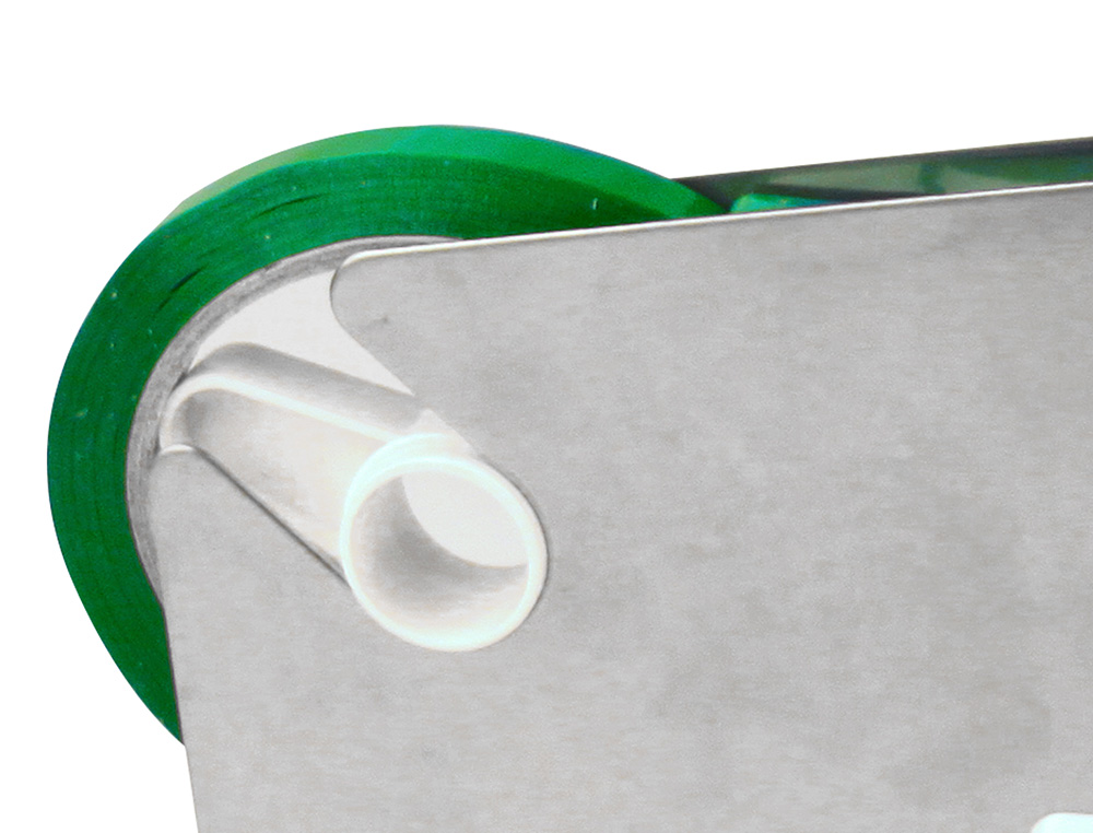 CINTA ADHESIVA Q-CONNECT 66 MT X 9 MM VERDE PARA CERRAR BOLSAS