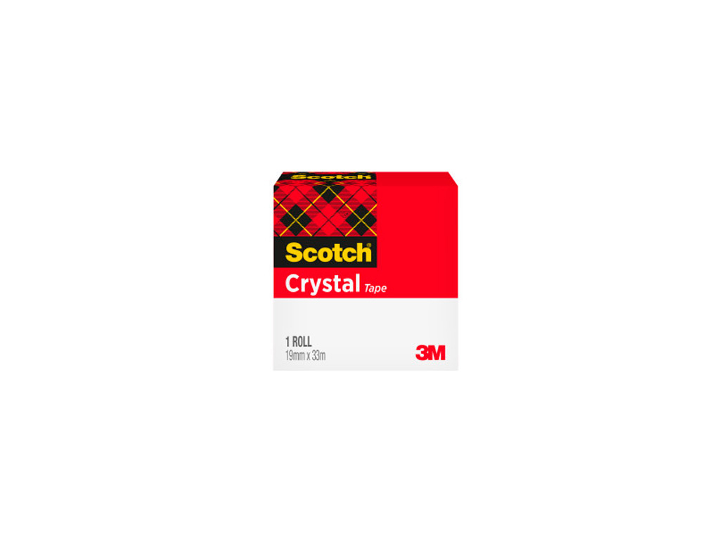CINTA ADHESIVA SCOTCH SUPERTRANSPARENTE 33 MT X 19 MM 600/1933CI